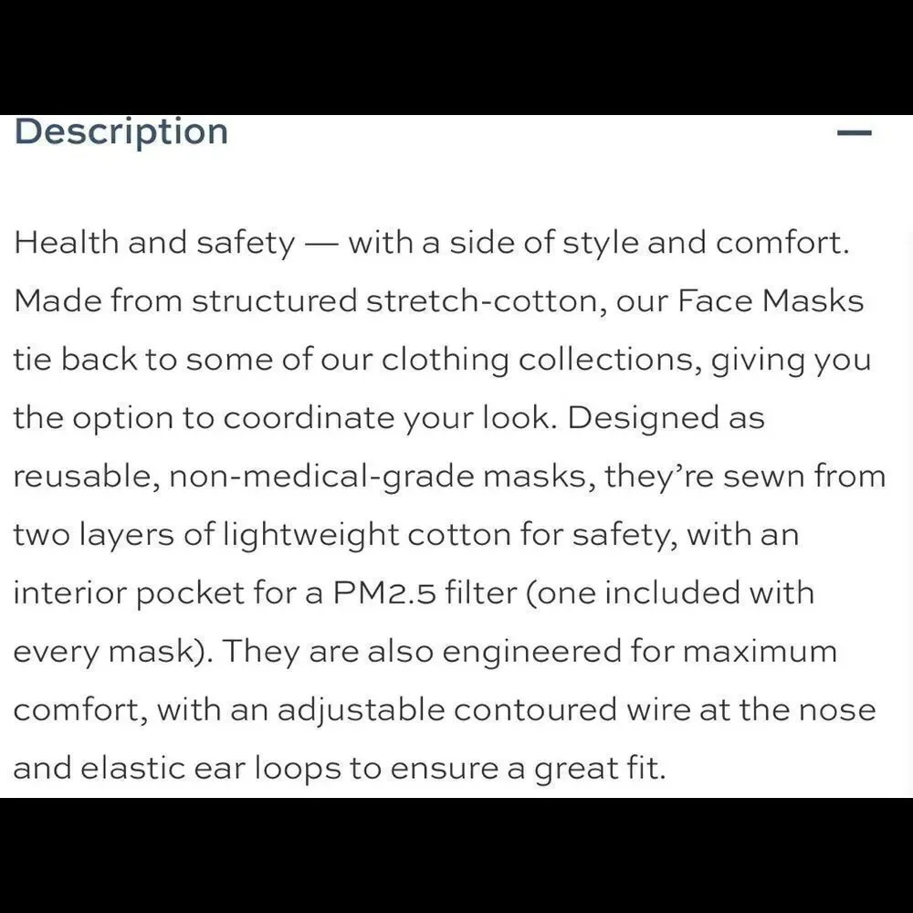 Bundle NWT Red Floral DraperJames Face mask Ipsy